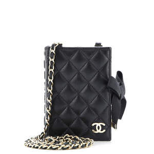Chanel Cc Book Card Holder With Chain #206502C26B